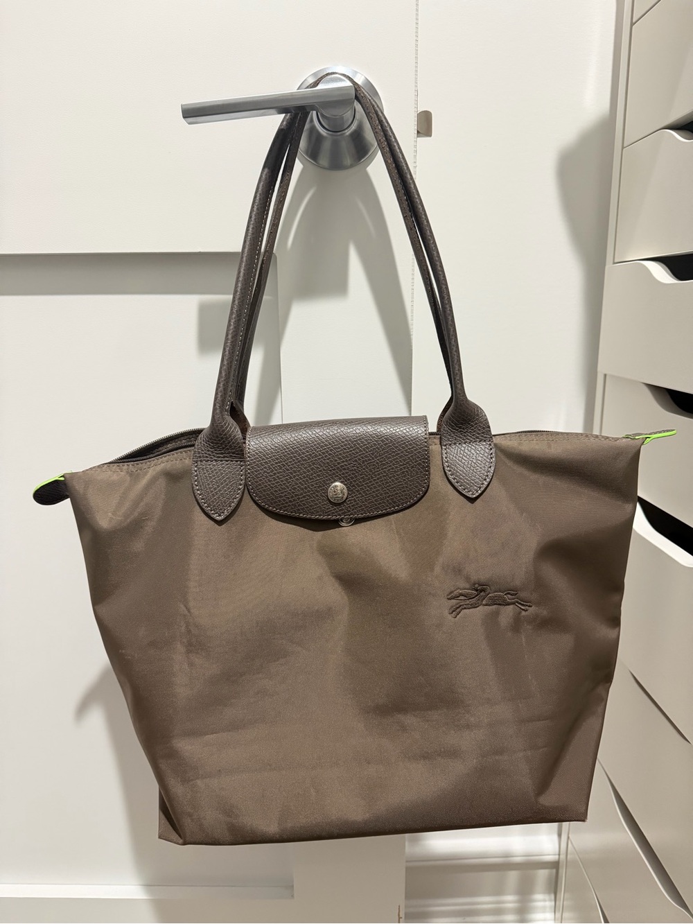 Brown Women's Longchamp Tote Bag with Top Handles - Picture 1 of 4